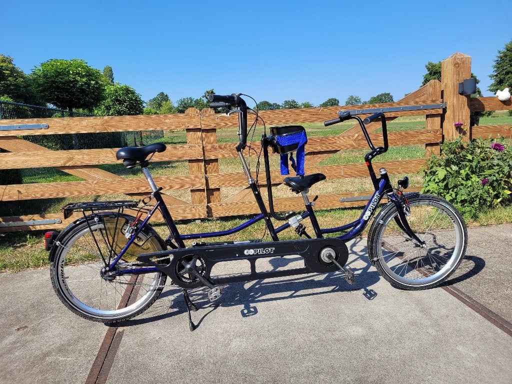 Ouder-kind fiets co-pilot, Fietsen en Brommers, Fietsen | Tandems, Ophalen, Minder dan 10 versnellingen, Gebruikt, Minder dan 49 cm