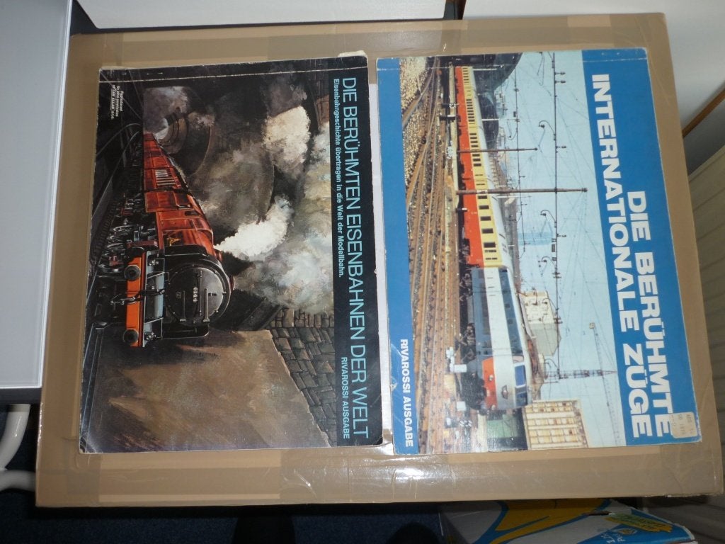 Modeltreinboeken 2 Rivarossi samen 300 pagina,s met foto ,s, Overige merken, Gebruikt, Gelijkstroom, Boek, Tijdschrift of Catalogus