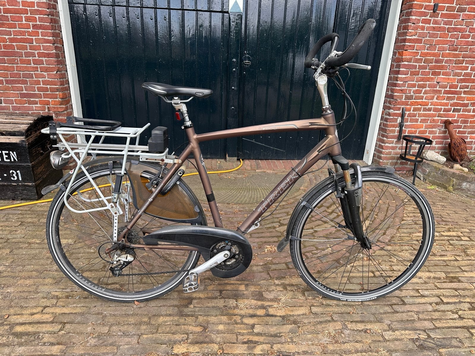 Trek Navigator T500 - Opknapper, 28 inch, Gebruikt, Vering, Velgrem