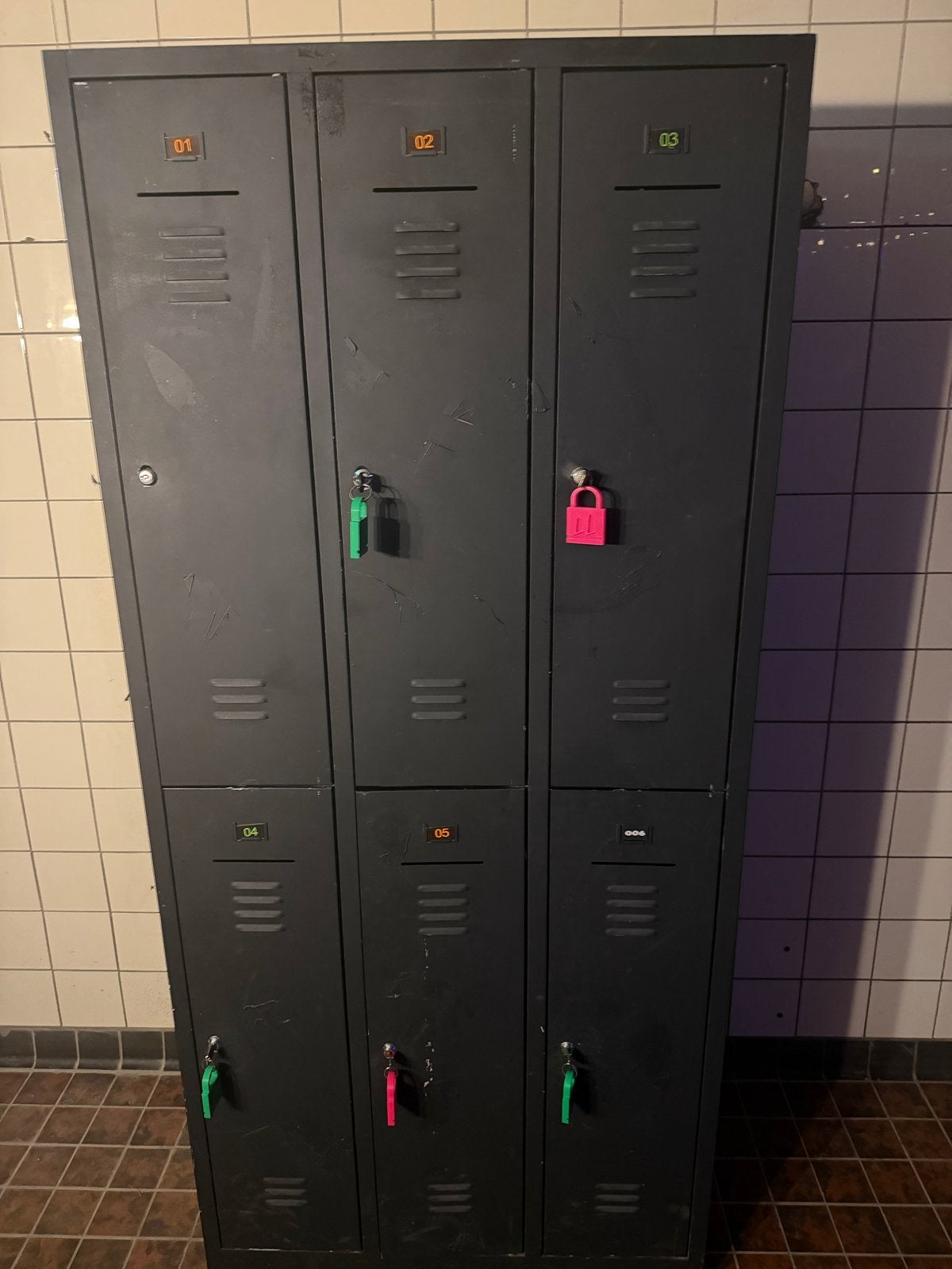 Metalen Lockers - 6 Deuren - Industrieel Design, Ophalen, Gebruikt