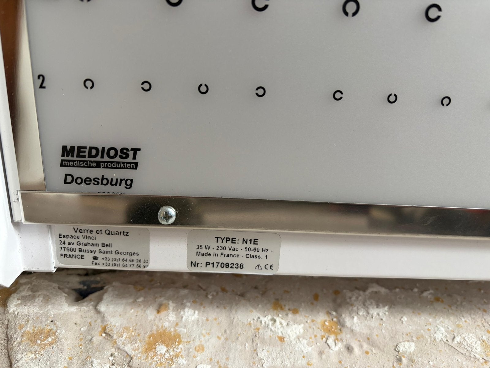 Electronische oogmeetkaart, Ophalen
