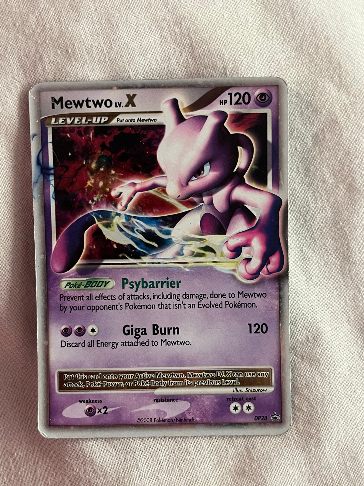 Mewtwo LV.X – Diamond & Pearl promo, DP28 (Engels), Ophalen of Verzenden, Gebruikt, Losse kaart