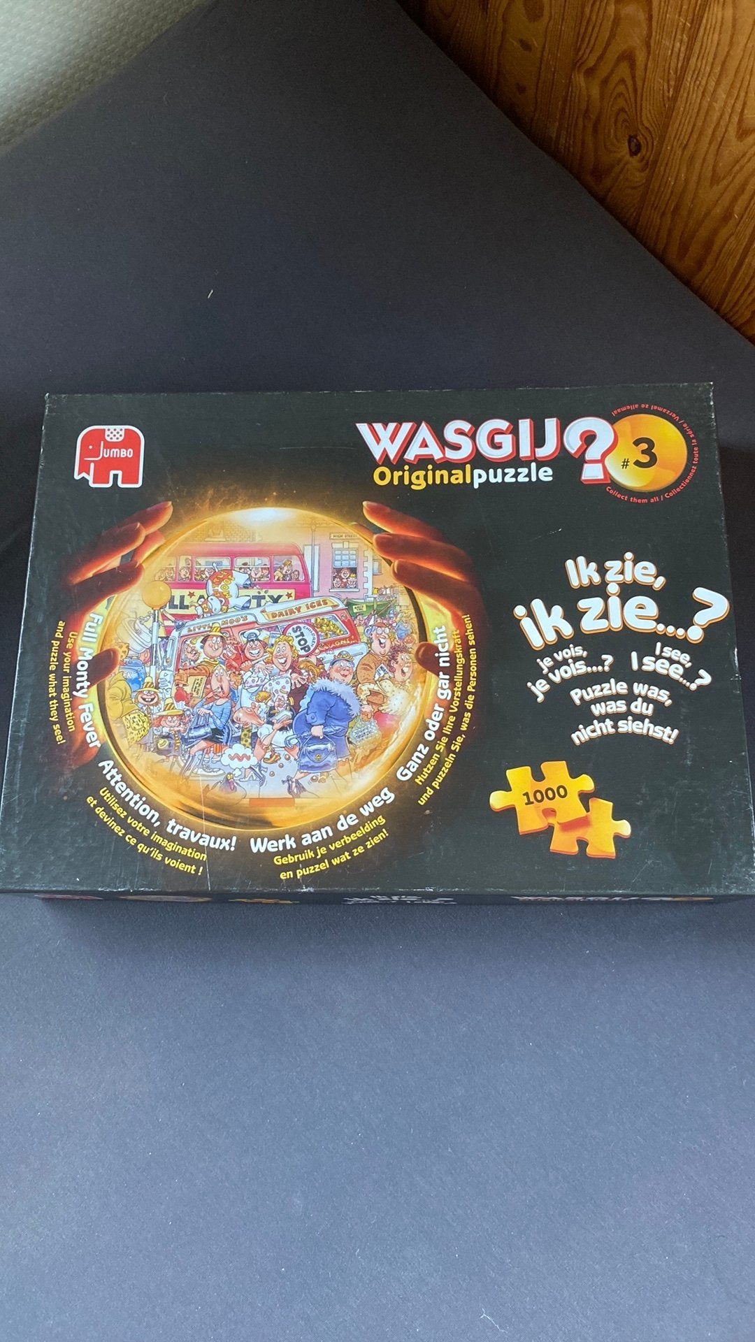 Wasgij original 3 Werk aan de  weg 1000 stukjes, Ophalen of Verzenden, 500 t/m 1500 stukjes, Gebruikt, Legpuzzel