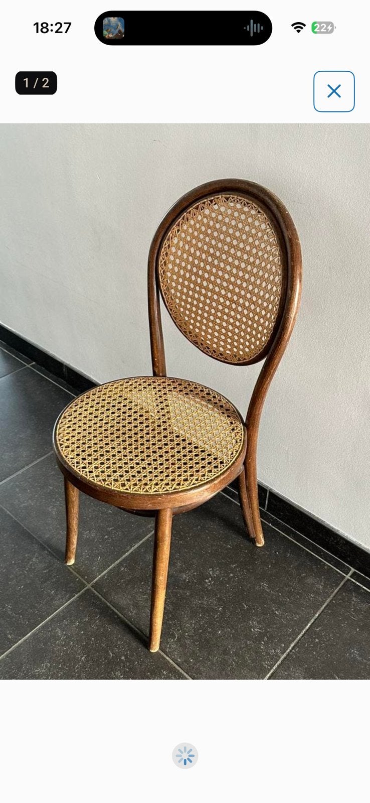 Thonet N14 stoelen 4 stuks, Ophalen, Zo goed als nieuw, Bruin