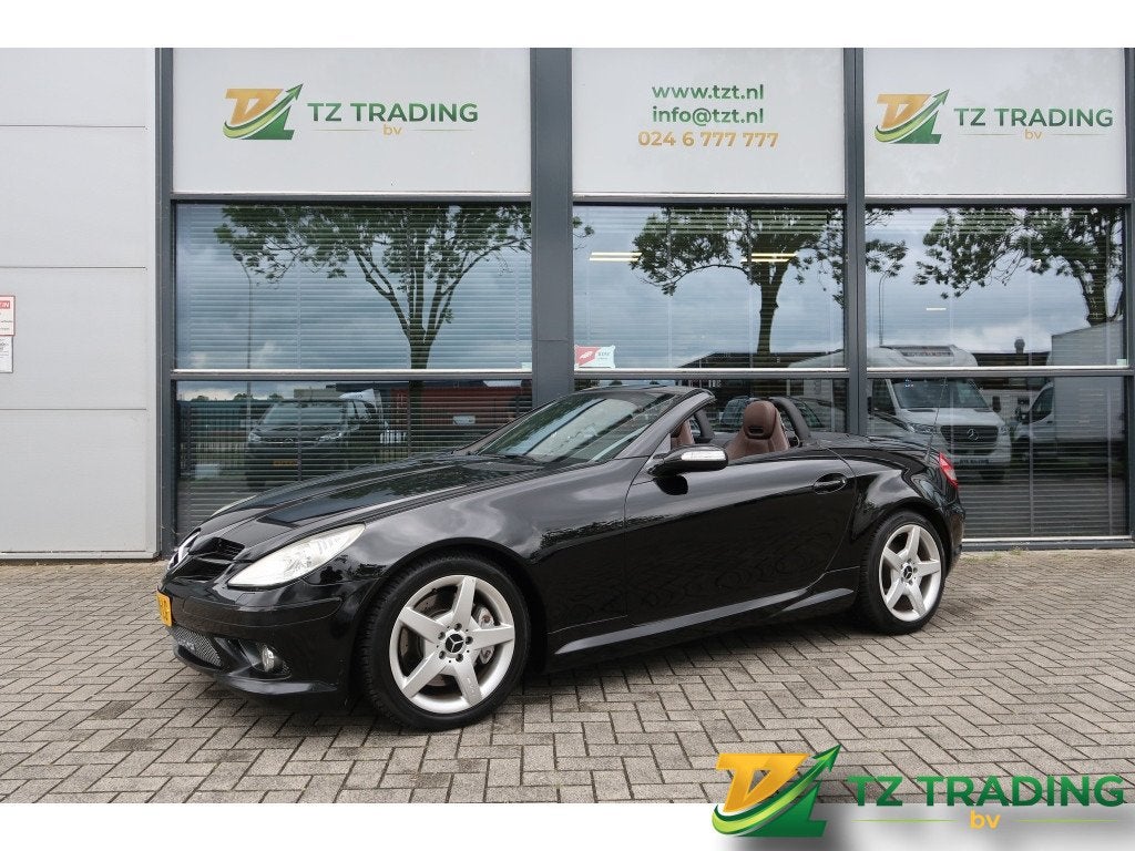 Mercedes-Benz SLK 350 6 cilinder met 272 pk en automaat, Auto's, Mercedes-Benz, Automaat, Gebruikt, Cabriolet, Zwart