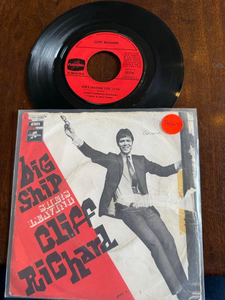 3 Cliff Richard singles - gratis af te halen, Cd's en Dvd's, Vinyl Singles, Gebruikt, 7 inch, Single, Ophalen of Verzenden