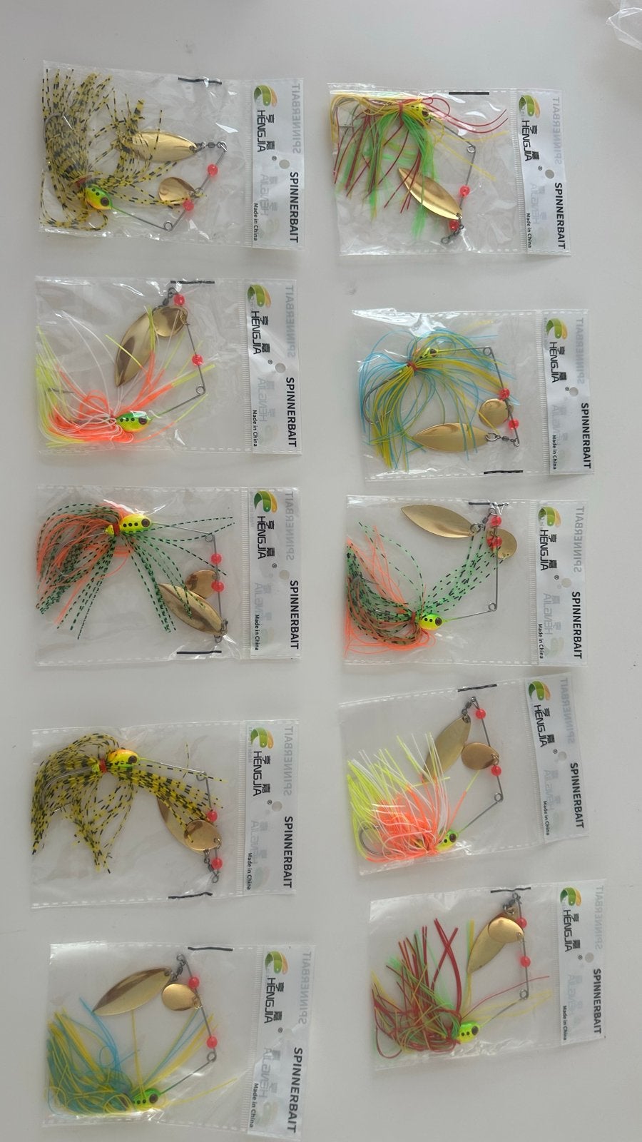 Hengjia Spinnerbaits - Set van 10 stuks, Ophalen of Verzenden, Nieuw, Kunstaas