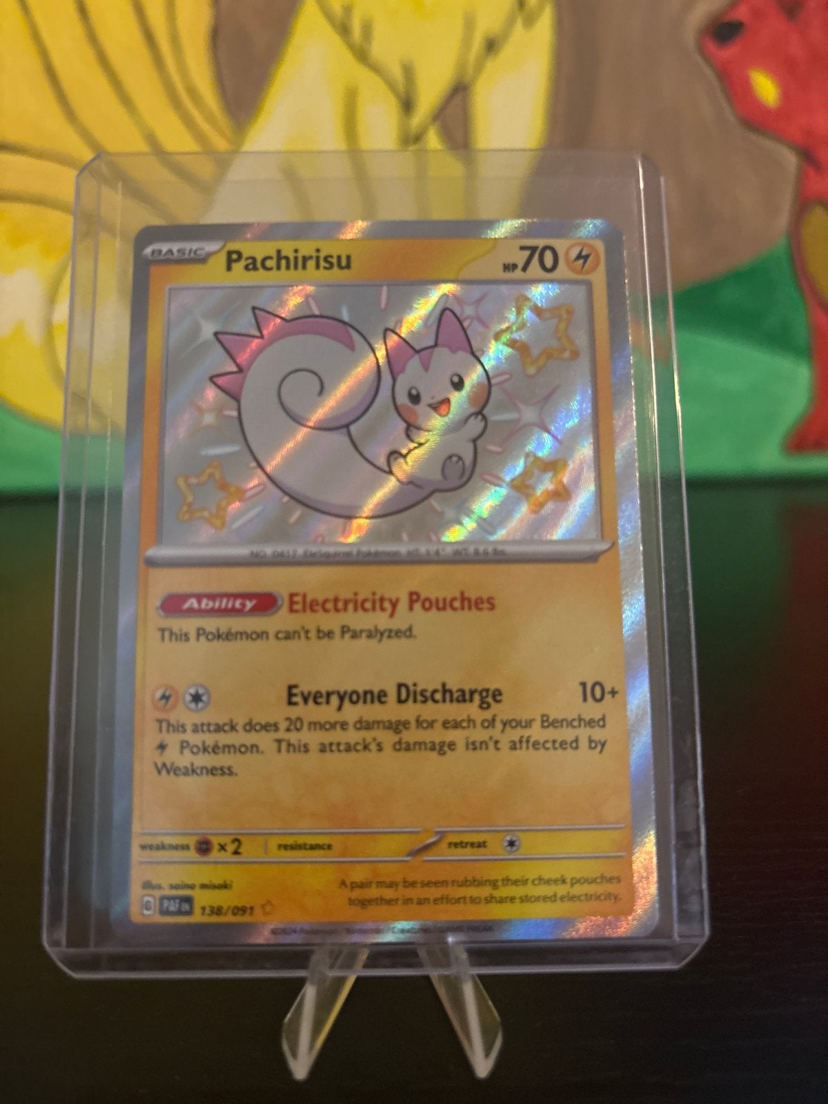Paldean Fates Shiny Pachirisu Pokémon kaart - Foil, Hobby en Vrije tijd, Verzamelkaartspellen | Pokémon, Ophalen of Verzenden