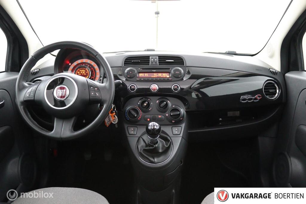 Fiat 500 0.9 TwinAir Lounge Cabrio met nieuw dak !, Euro 5, Gebruikt, 31 €/maand, Zwart