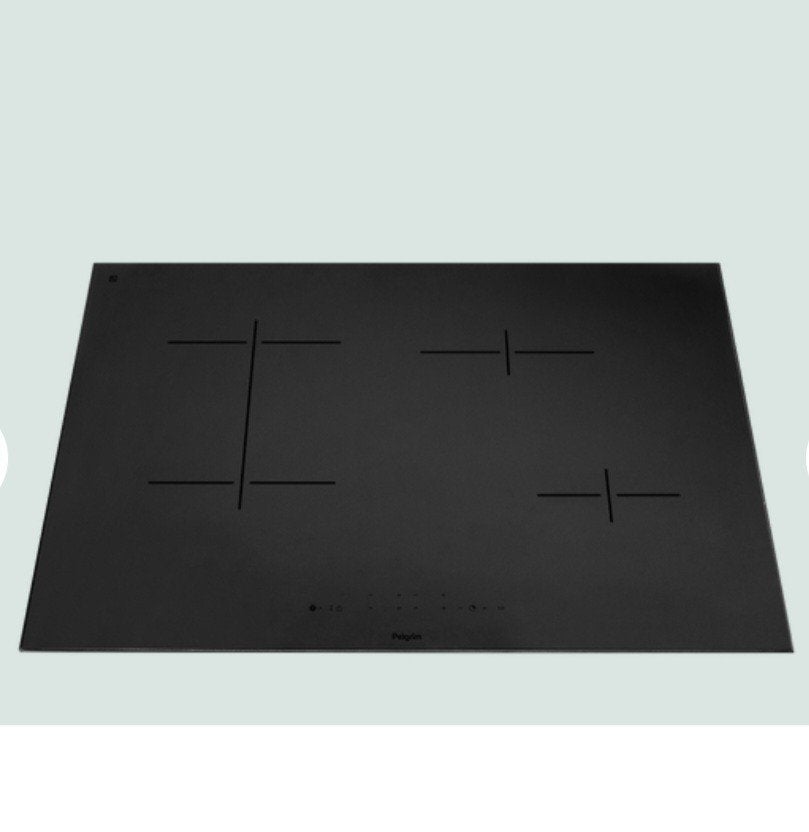 inductiekookplaat 80 cm- Zwart, 4 kookzones, Ophalen, Nieuw, 4 kookzones, Inbouw
