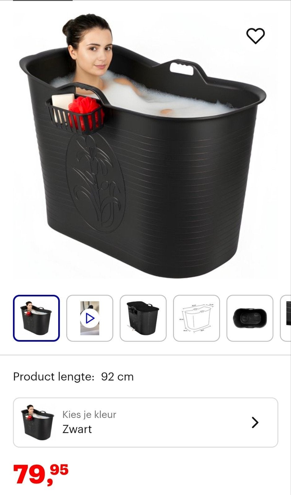 Mobiel zitbad, ijsbad, bath bucket, Ophalen