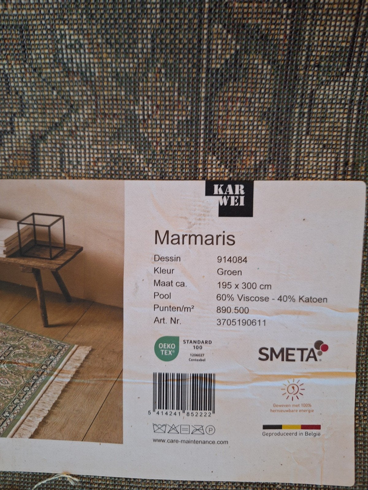 Zo goed als nieuw Karwei groot vloerkleed Marmaris Groen, Ophalen, Klassiek, Oosters, 150 tot 200 cm, 200 cm of meer