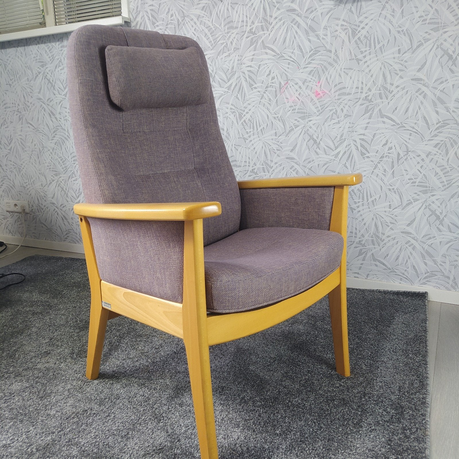 Farstrup verstelbare fauteuil - comfort en stijl, Huis en Inrichting, Gebruikt, Overige kleuren, Ophalen of Verzenden, Stof