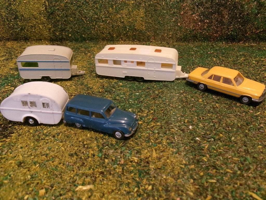 HO Camping caravan Wiking Herpa Verzenden kanook, Wisselstroom, Overige typen, Ophalen, Overige merken