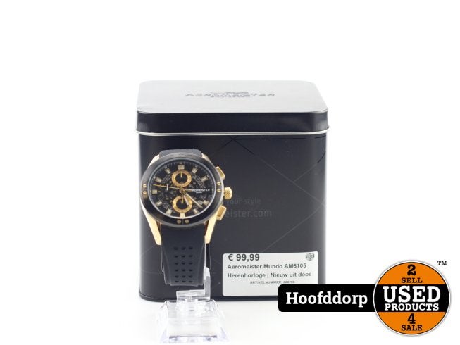 Aeromeister Mundo AM6105 Herenhorloge | Nieuw uit doos, Flex Ltd., Zo goed als nieuw, https://flex.com/contact-us, Nobelstraat 10, 5807 GA Oostrum LB, Limburg, Nederland