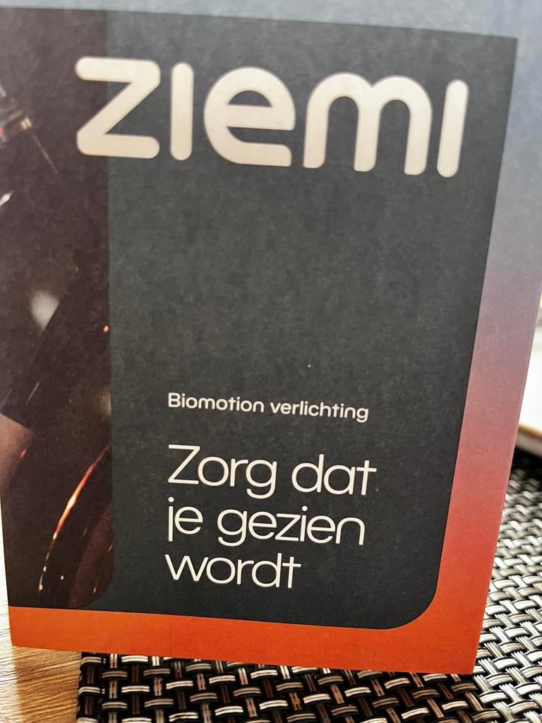 Ziemi fietsverlichting set, Ophalen of Verzenden, Oplaadbaar, Zo goed als nieuw, Verlichtingsset