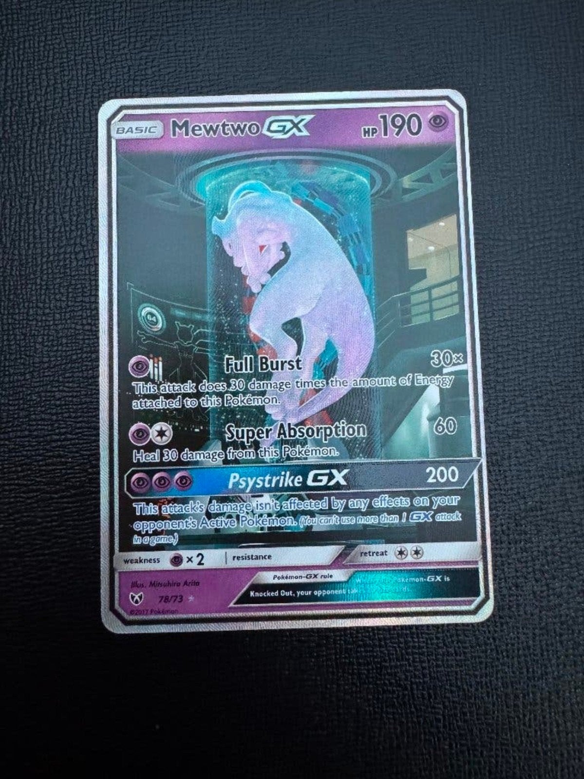 Mewtwo gx shining legends, Verzenden, Zo goed als nieuw