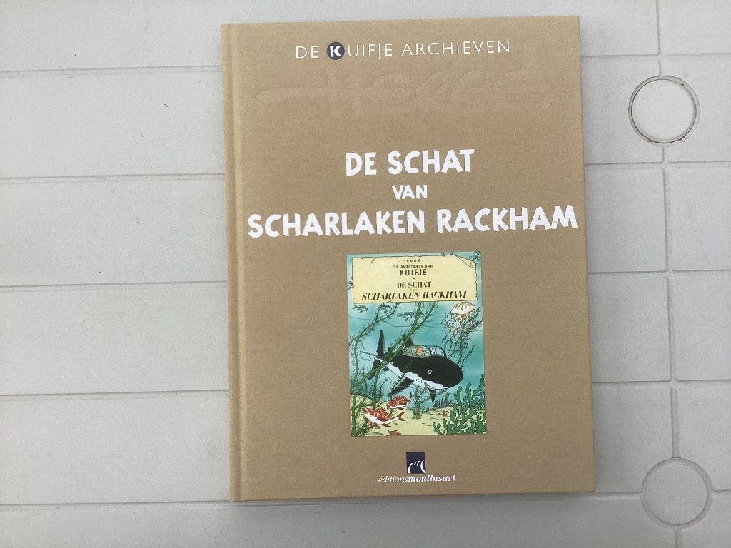 Groot Luxe Kuifje strip De schat van Scharlaken Rackham, Boeken, Eén stripboek, Ophalen of Verzenden, Zo goed als nieuw