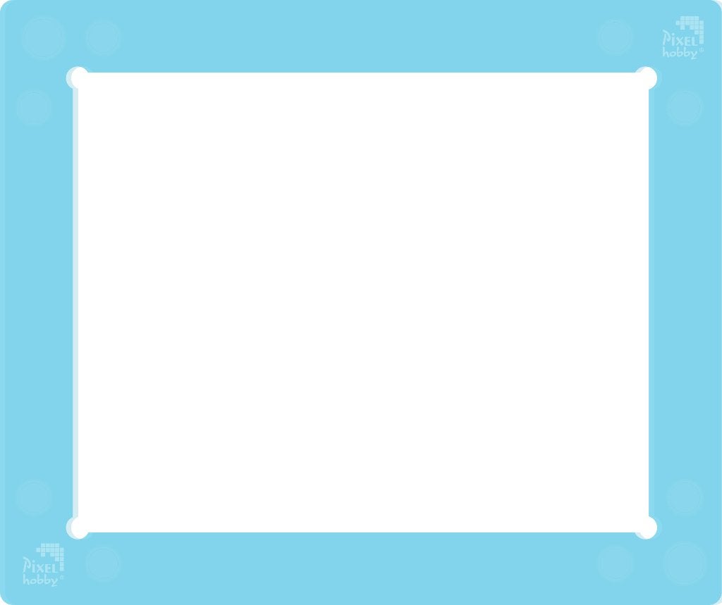 Pixelhobby 20020 sjabloon transparant blauw 14,3 x 16,8 cm, ., Nieuw, Ophalen of Verzenden, .