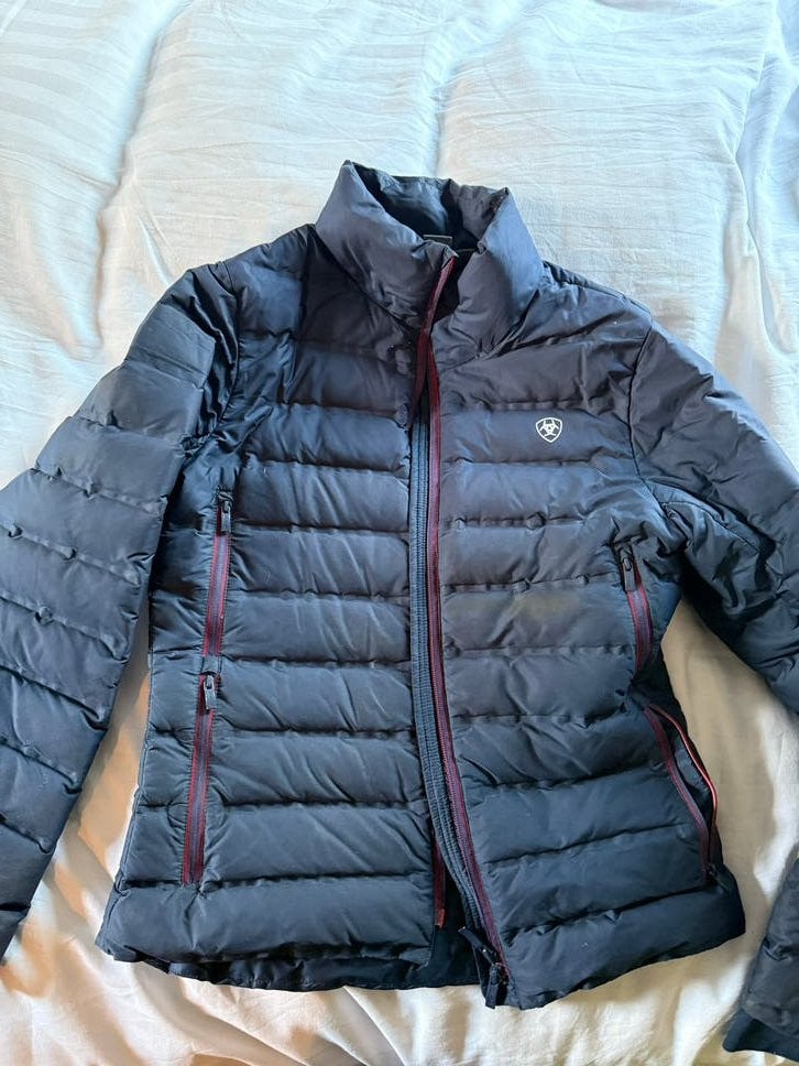 Ariat donsjack (jas) - Maat M, Blauw, Dames, Ademend, Ophalen of Verzenden