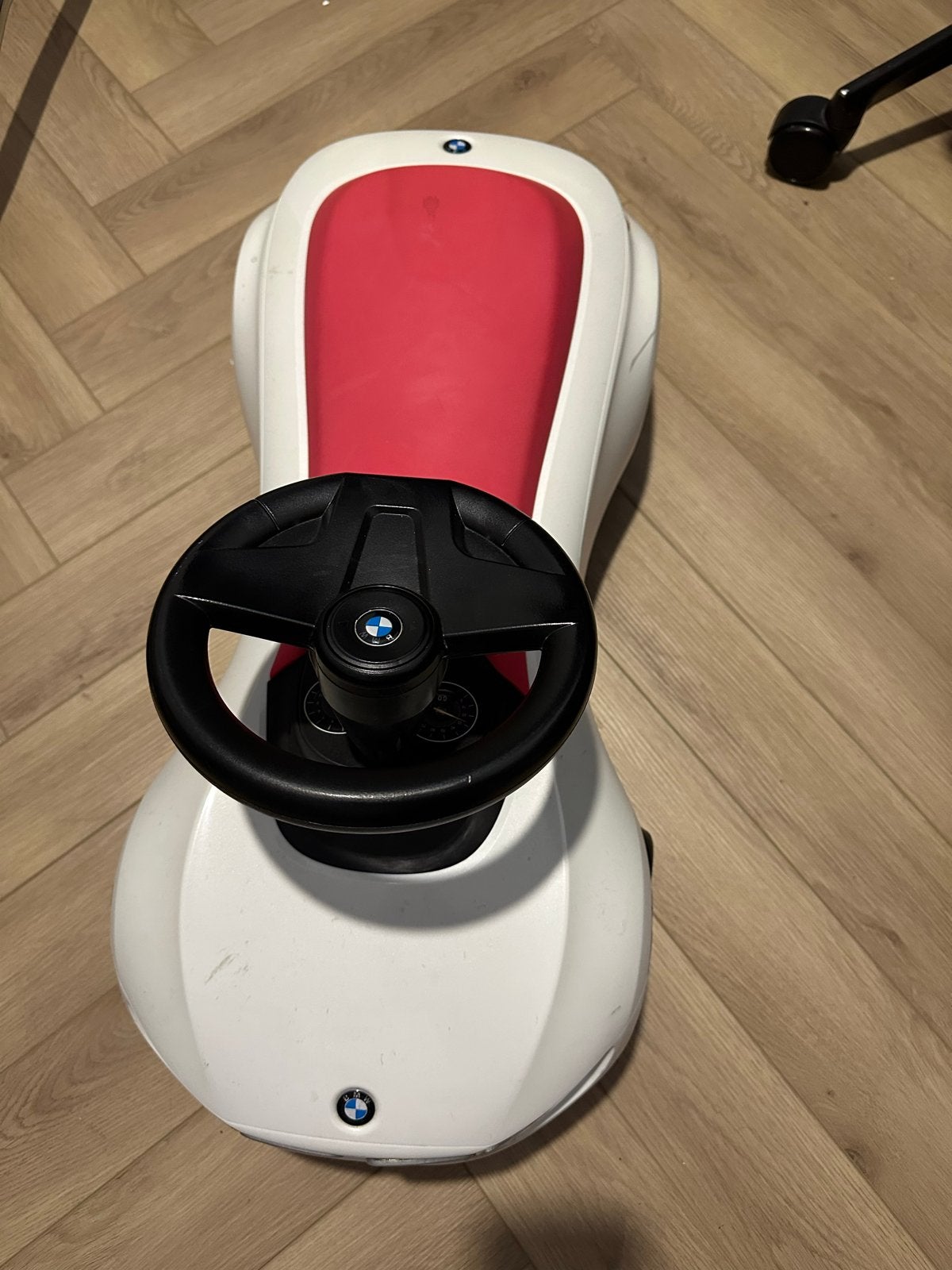 BMW Baby Racer III Loopauto Wit/Roze, Ophalen, Gebruikt, Loopvoertuig