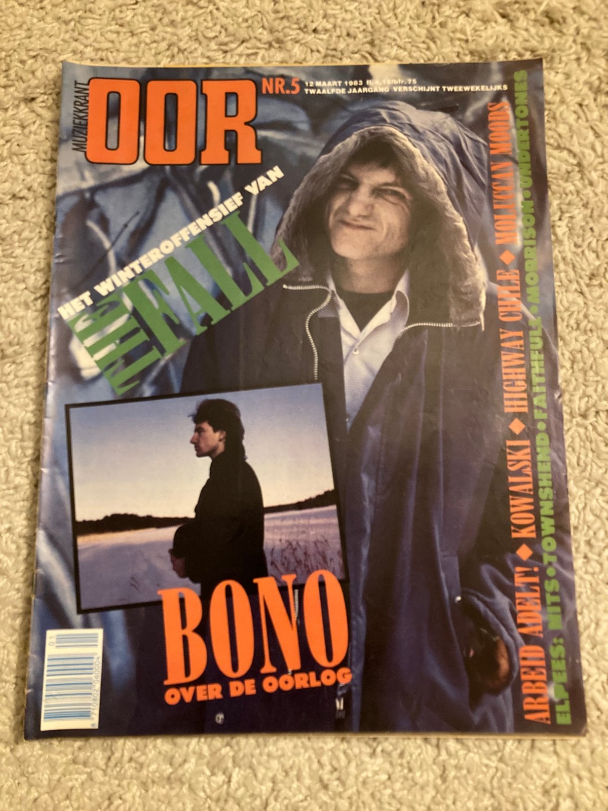 Muziekkrant OOR 1983 THE FALL Tears For Fears U2 Kowalski, Ophalen of Verzenden, Zo goed als nieuw, Muziek, Film of Tv