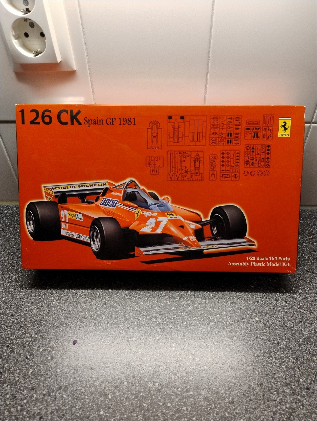 Fujimi 1/20 Ferrari 126 CK Spain GP 1981 Gilles Villeneuve, Fujimi, Auto, Groter dan 1:32, Nieuw