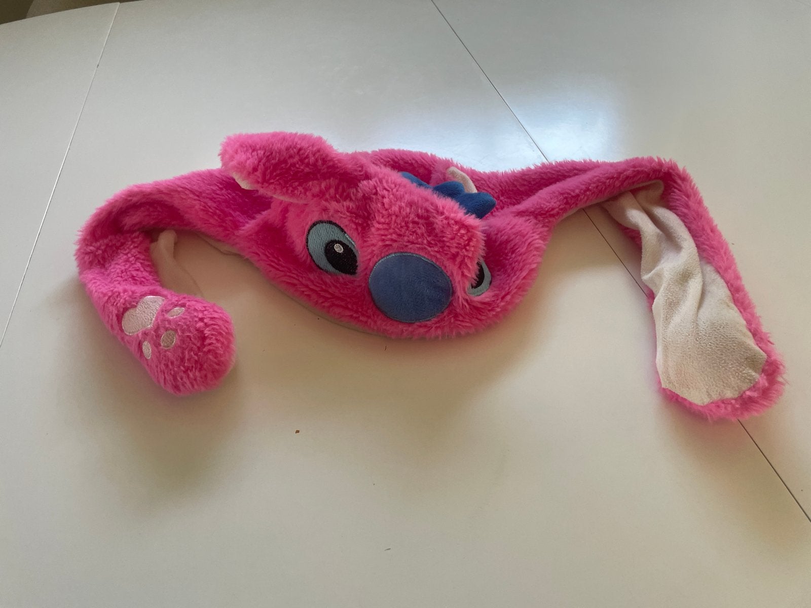 Roze Stitch Muts met Bewegende Oren, Ophalen, Zo goed als nieuw, Jongetje of Meisje, Muts