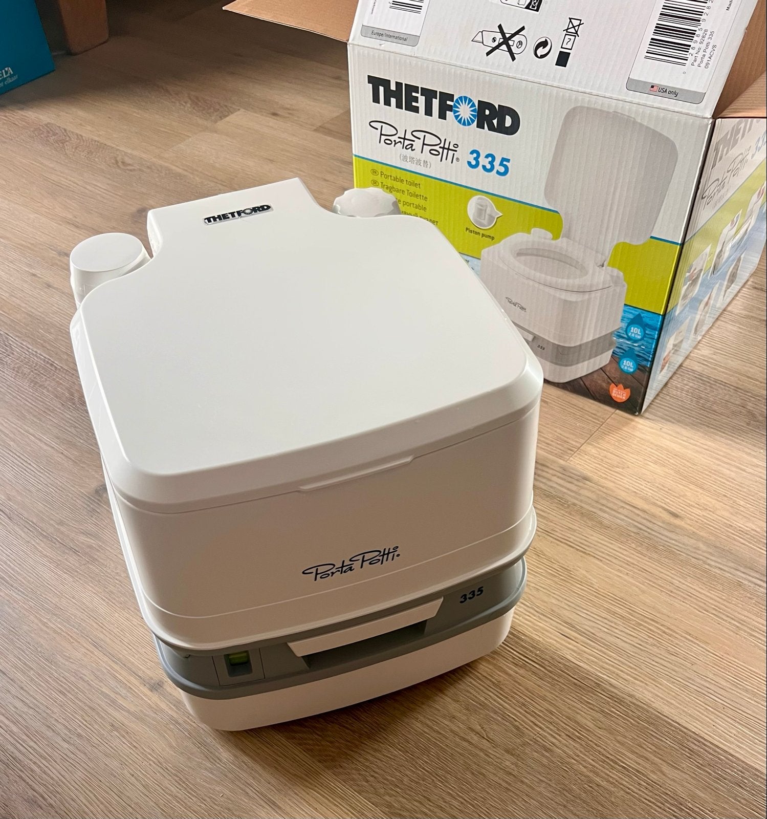 Thetford Porta Potti 335 Camping/Camper Toilet -ZGAN in doos, Ophalen of Verzenden, Zo goed als nieuw