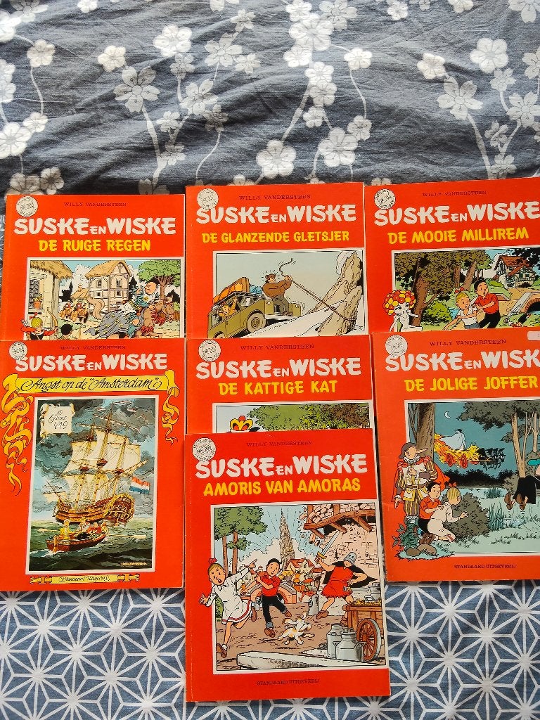 Suske en Wiske stripboeken - 7 stuks, Gelezen, Willy Vandersteen, Ophalen of Verzenden, Meerdere stripboeken