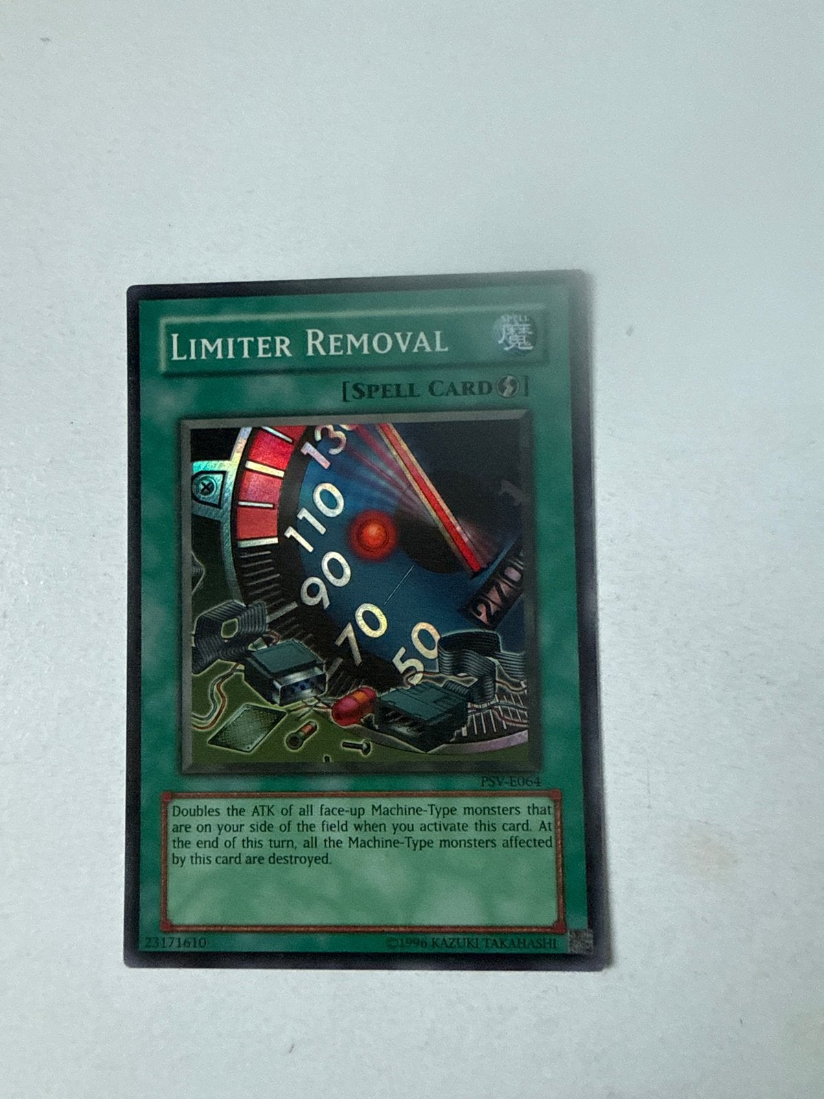 Yu-Gi-Oh! Limiter Removal Spell Card PSV-E064, Ophalen of Verzenden, Gebruikt, Losse kaart