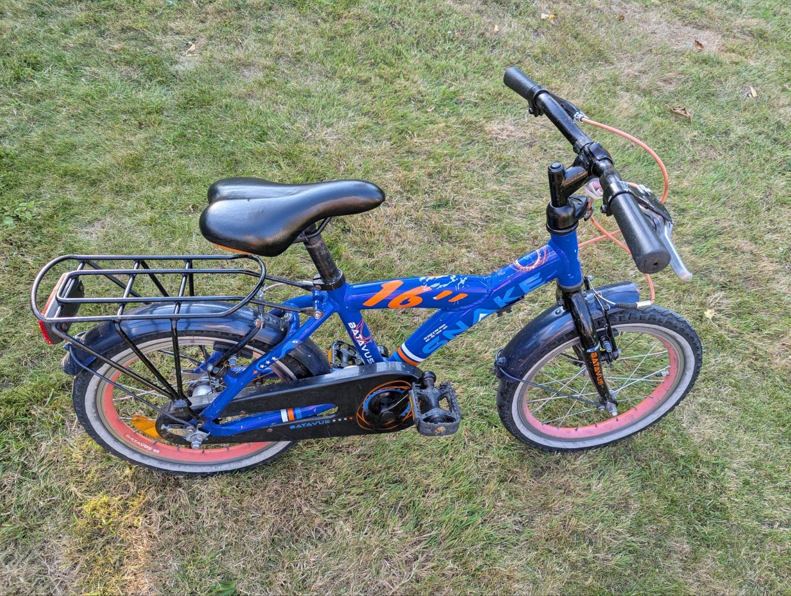 Stoere jongensfiets Batavus 16 inch, Ophalen, Gebruikt, Velgrem, Batavus