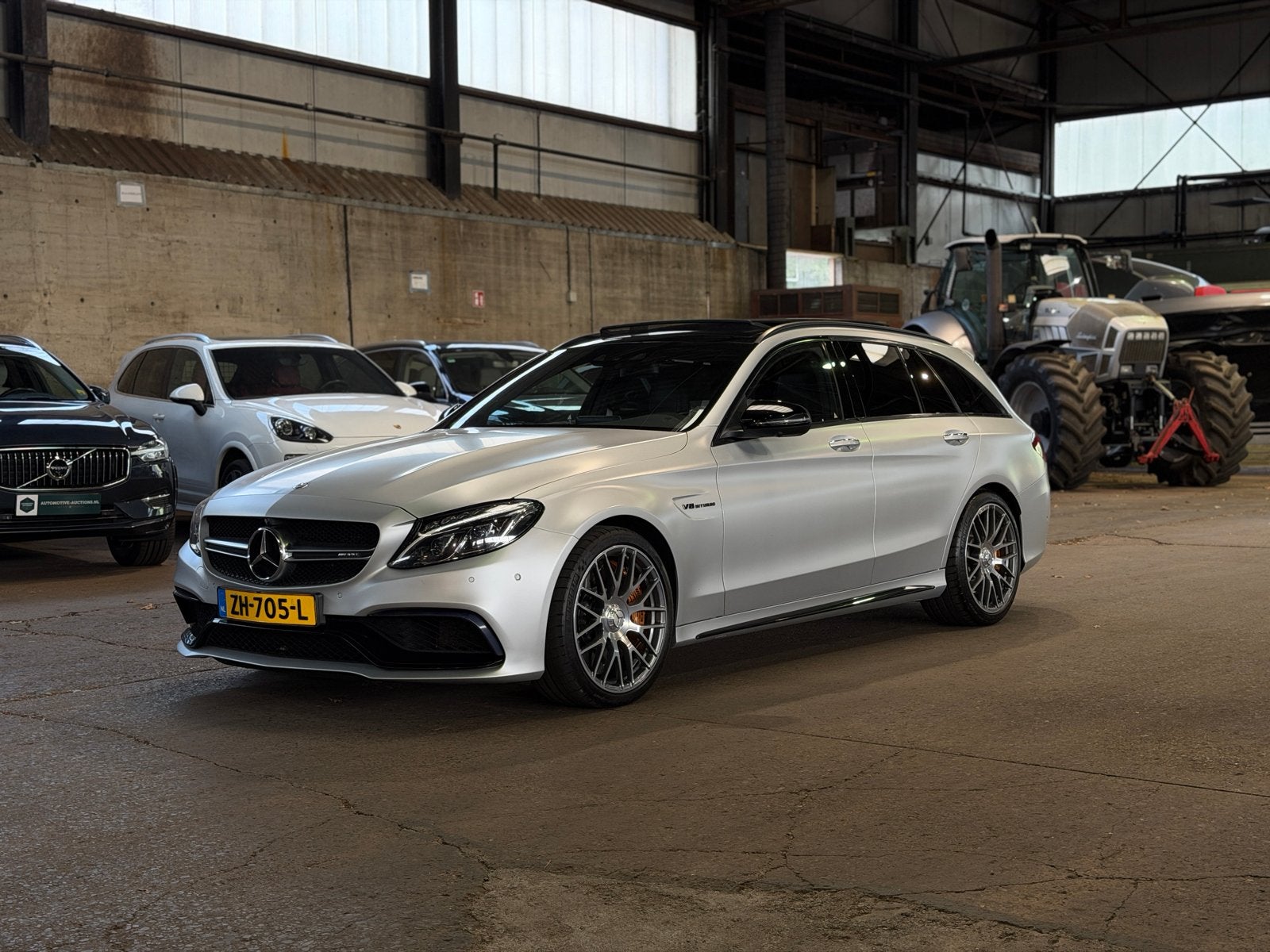 Mercedes-Benz C63s AMG 4.0 V8 2015 Keramisch, carbon, pano, Auto's, Automaat, Achterwielaandrijving, Leder, Stationwagon