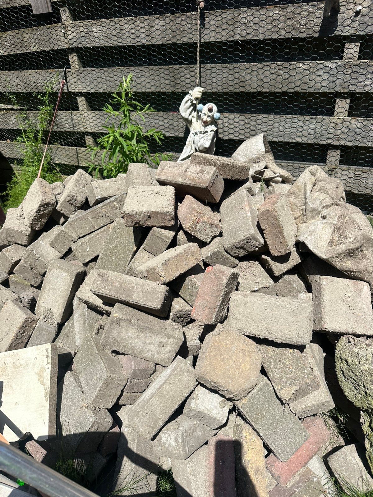 betonklinkers, Tuin en Terras, Tegels en Klinkers, Ophalen, Zo goed als nieuw, Beton, Klinkers