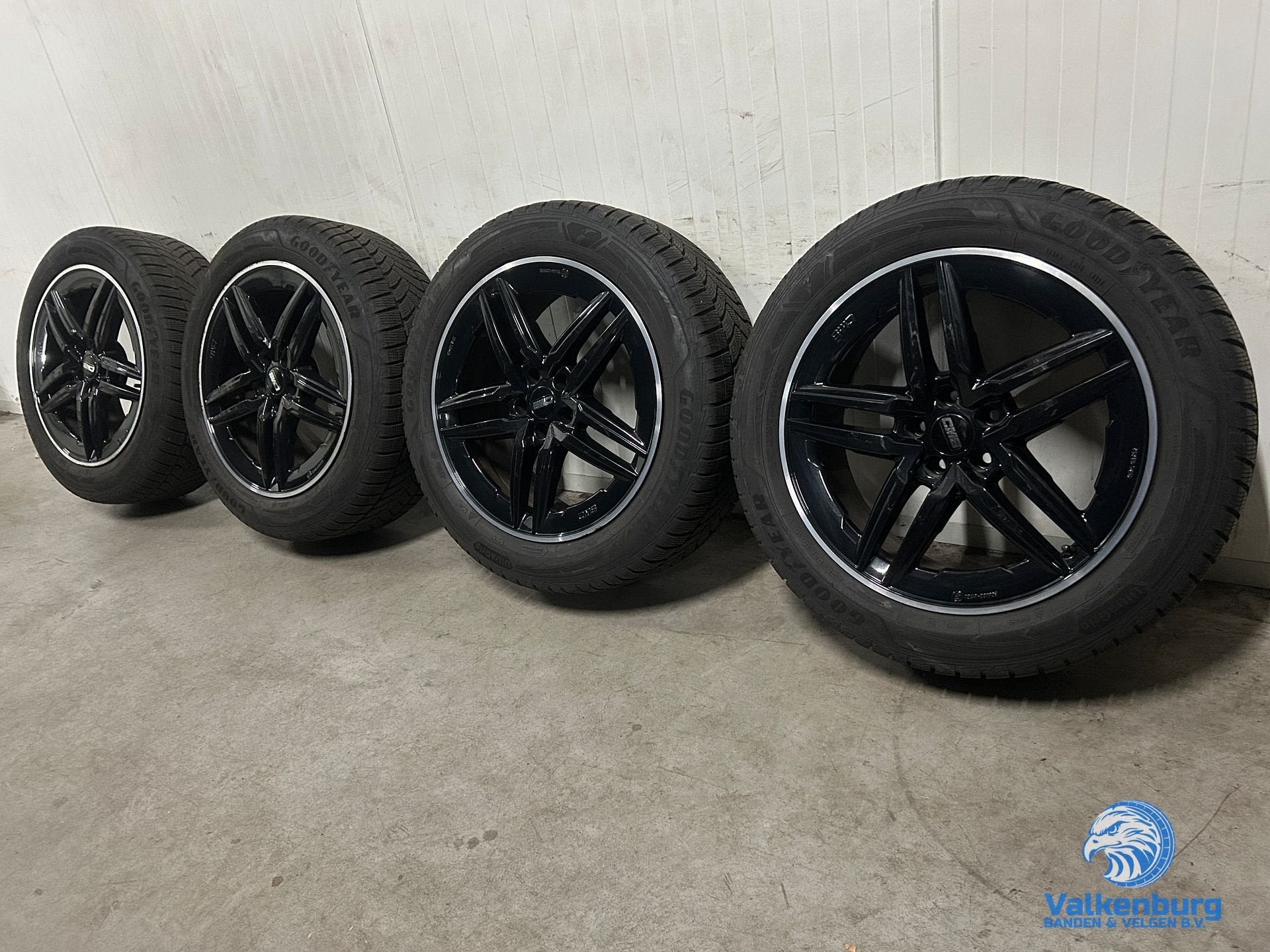 7-8mm! Lynk & Co Volvo XC60 XC90 19 inch zwarte velgen 5x108, 19 inch, Gebruikt, -, -