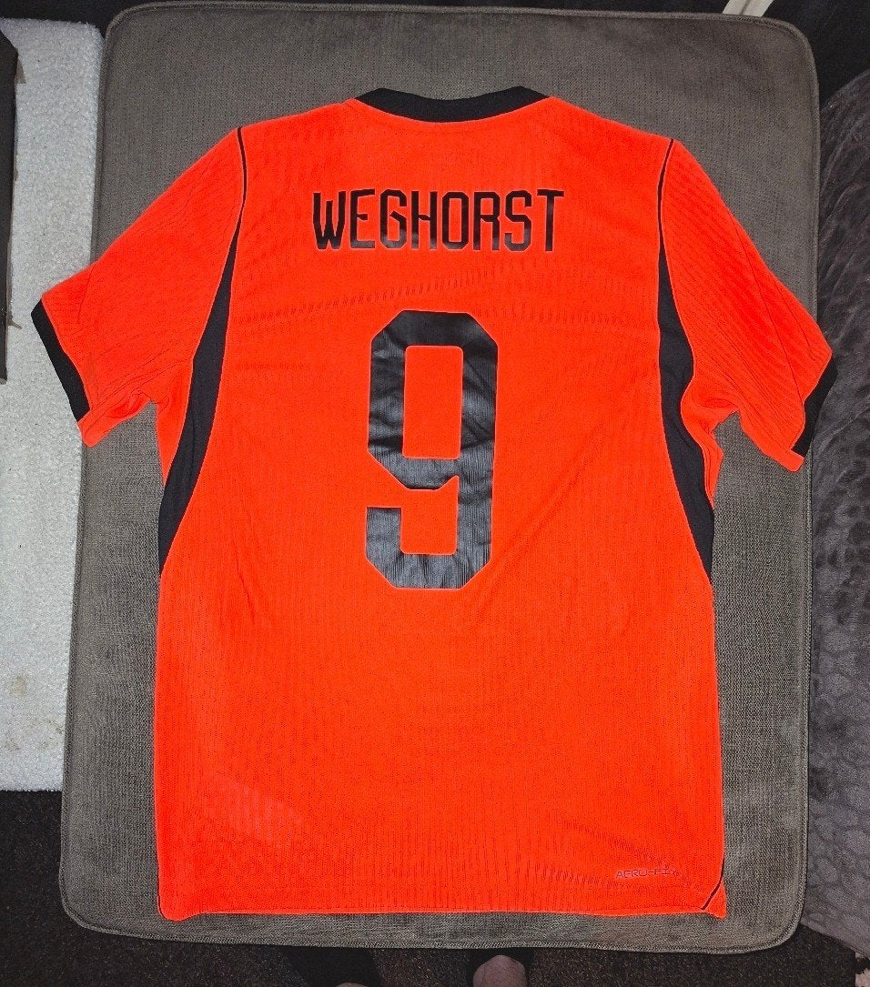 Nike Nederland thuisshirt WK 2026 Wout Weghorst maat M, Maat M, Ophalen of Verzenden, Zo goed als nieuw, Shirt