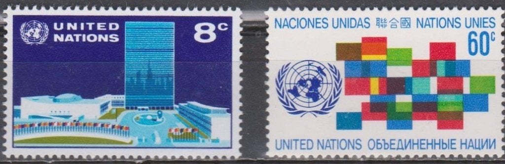 3781. VN New York 238/39 pfr. VN embleem/gebouw, Verzenden, Postfris, Noord-Amerika