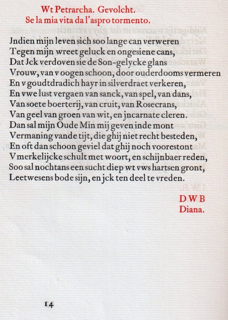  Sonnetten van P.C. Hooft (1923), Ophalen of Verzenden
