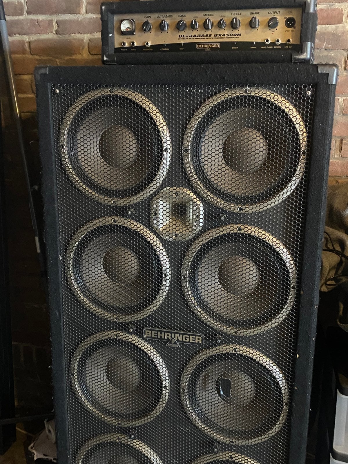 Behringer BVT4500H + Behringer BB810, Ophalen, Gebruikt, Basgitaar, 100 watt of meer