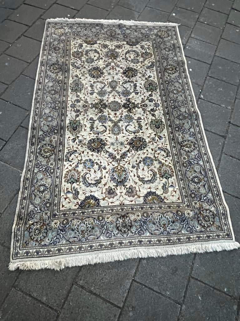 Vintage Perzisch tapijt -afmeting 138x219 cm, 100 tot 150 cm, Ophalen of Verzenden, Zo goed als nieuw, Crème