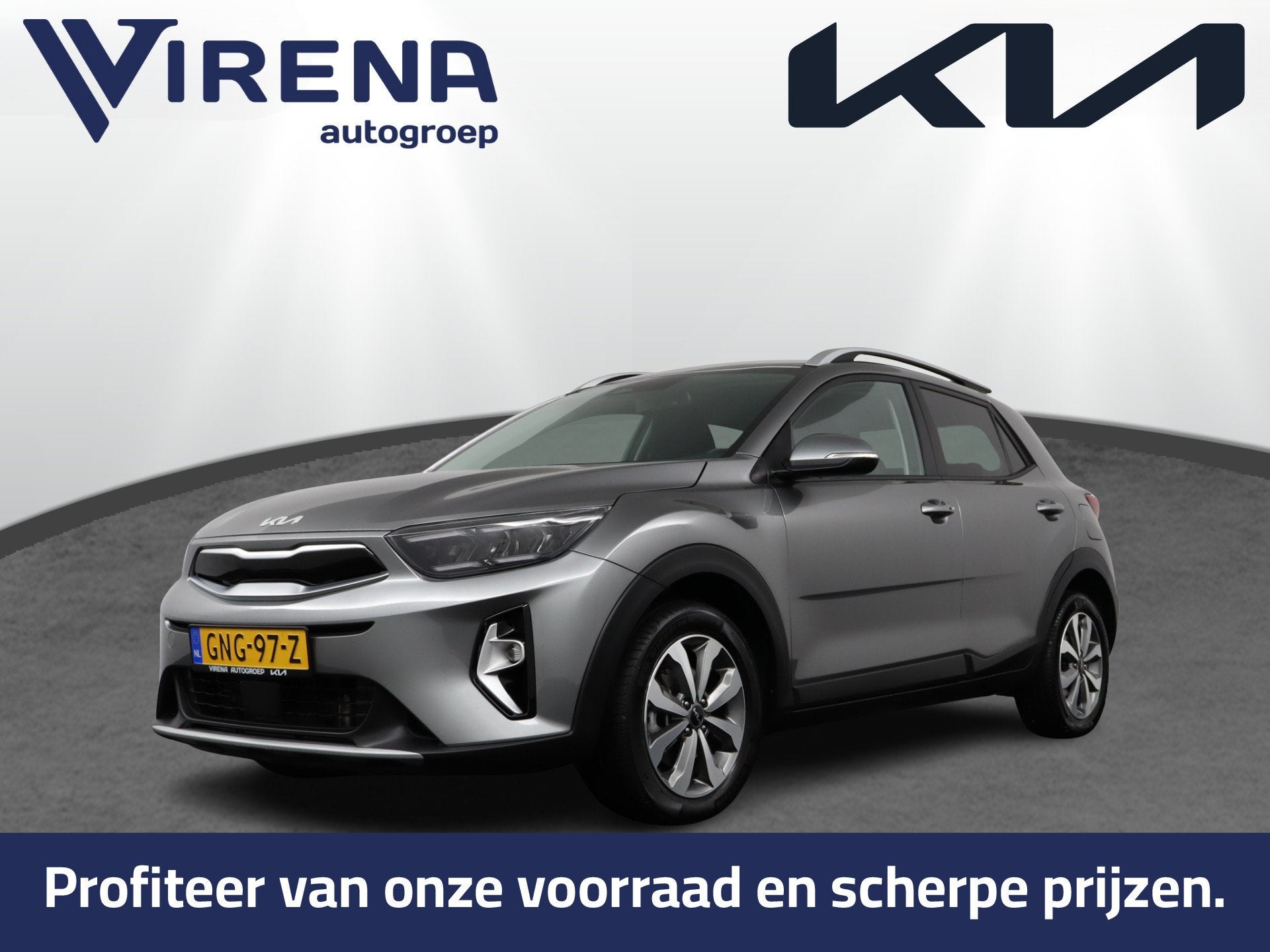 Kia Stonic 1.0 T-GDi MHEV DynamicPlusLine Apple Carplay/Andr, Auto's, Dealer onderhouden, Gebruikt, Met garantie (alle), Origineel Nederlands