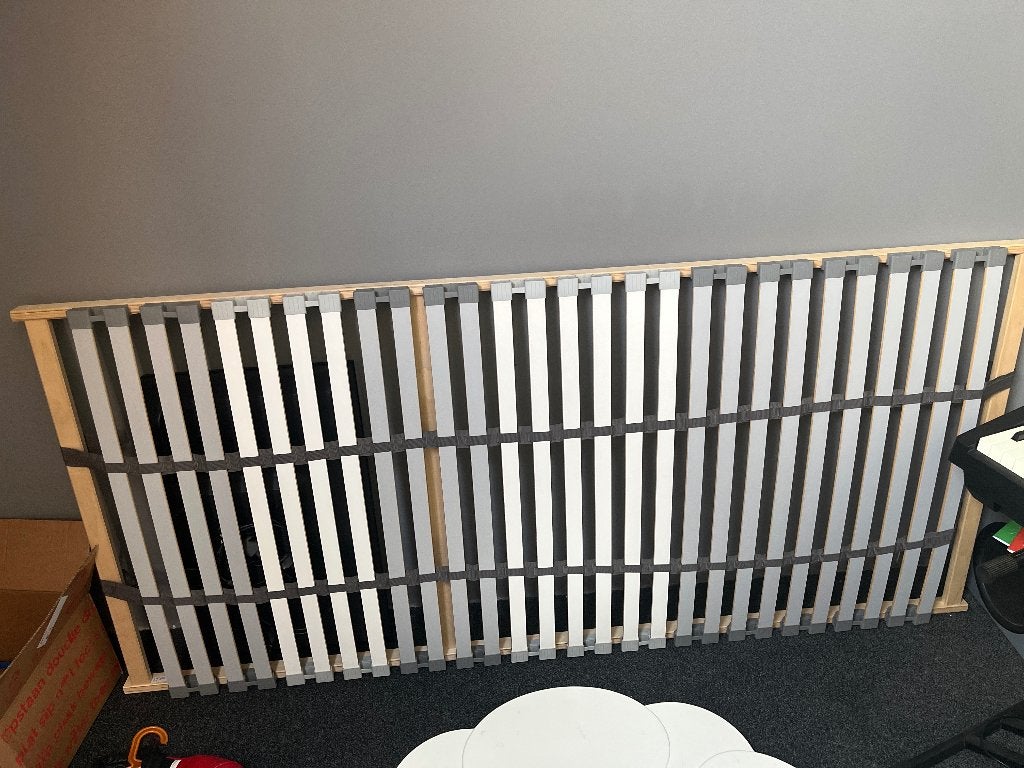 Lattenbodem 1 persoonsbed, Huis en Inrichting, Ophalen, 90 cm, Eenpersoons, Zo goed als nieuw