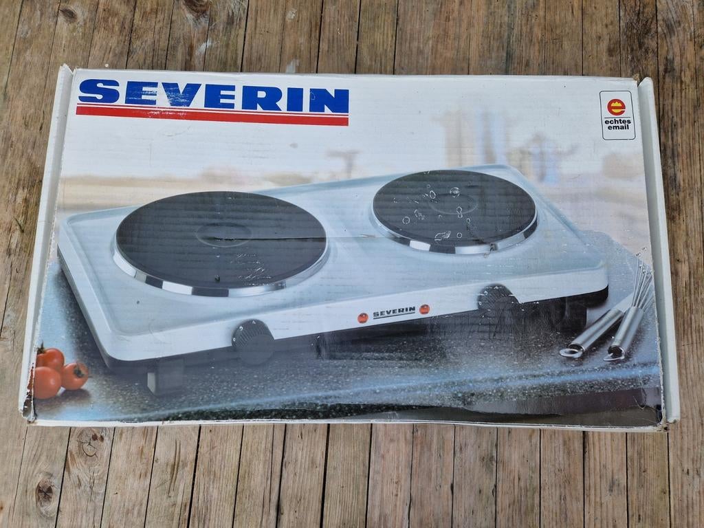 Severin Dubbele Kookplaat - Draagbaar en Compact, 3 kookzones of minder, Ophalen of Verzenden, Zo goed als nieuw, Vrijstaand