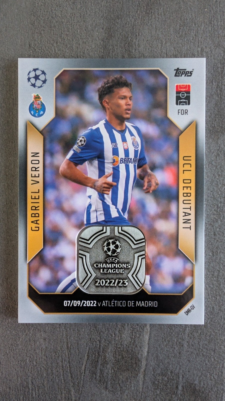 Topps Match Attax Extra 2022/23 Gabriel Veron DMR-GV, Hobby en Vrije tijd, Ophalen of Verzenden, Zo goed als nieuw, Plaatje