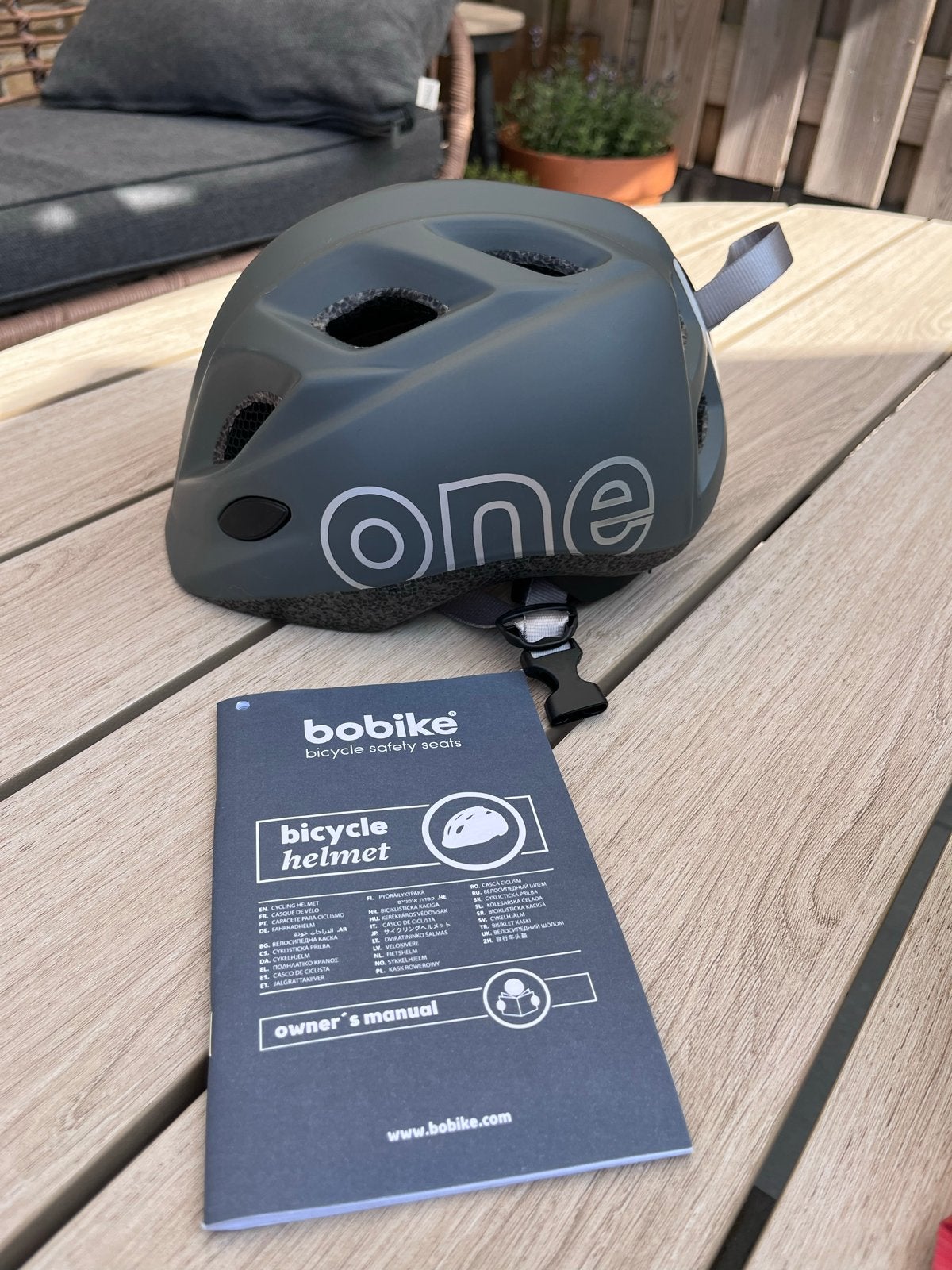 Bobike Plus One XS Kinderhelm Grijs (48-52 cm), Ophalen, Zo goed als nieuw, XS, Jongen of Meisje