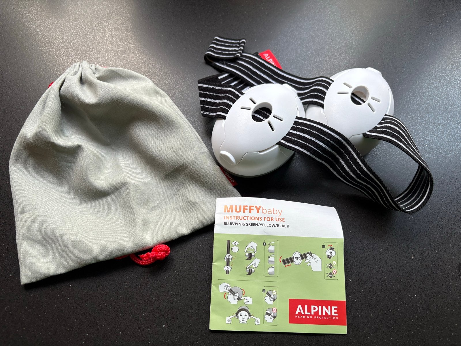 Alpine Muffy Baby gehoorbescherming - 1x gebruikt, Ophalen of Verzenden, Zo goed als nieuw