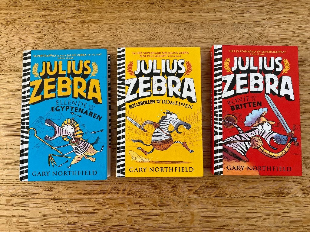 Julius Zebra boeken set 3 hardcovers Gary Northfield, Fictie algemeen, Verzenden, Zo goed als nieuw, Gary Northfield