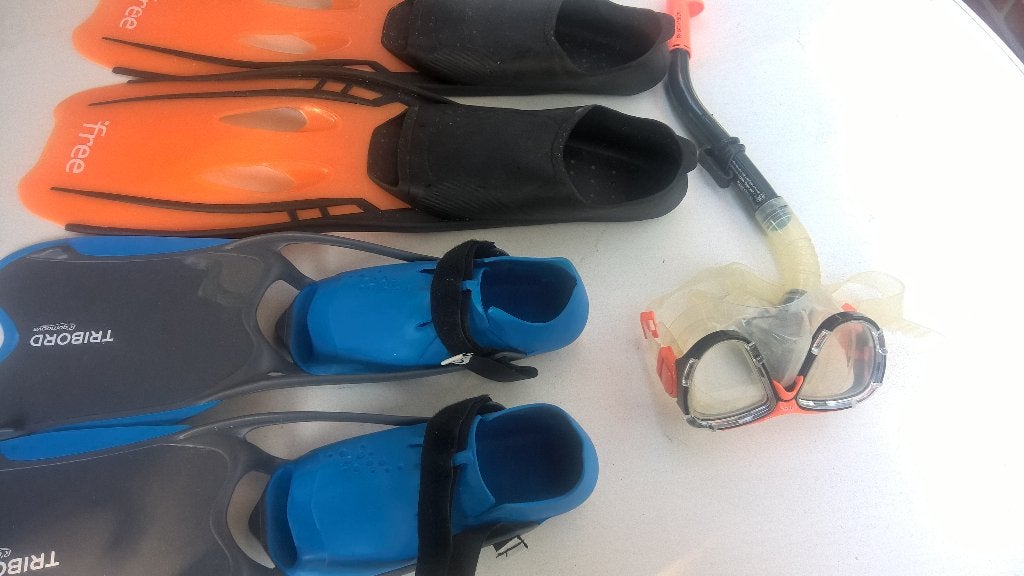 TE koop aangeboden mooi duikset maat 41/42 doe gepast bod., Ophalen of Verzenden, Zo goed als nieuw, Snorkelset