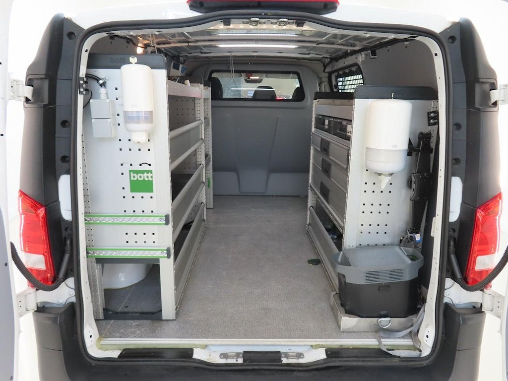 Mercedes-Benz eVito Lang 66 kWh Bott Vario Inrichting, Auto's, Gebruikt, 116 pk, Wit, 2231 kg