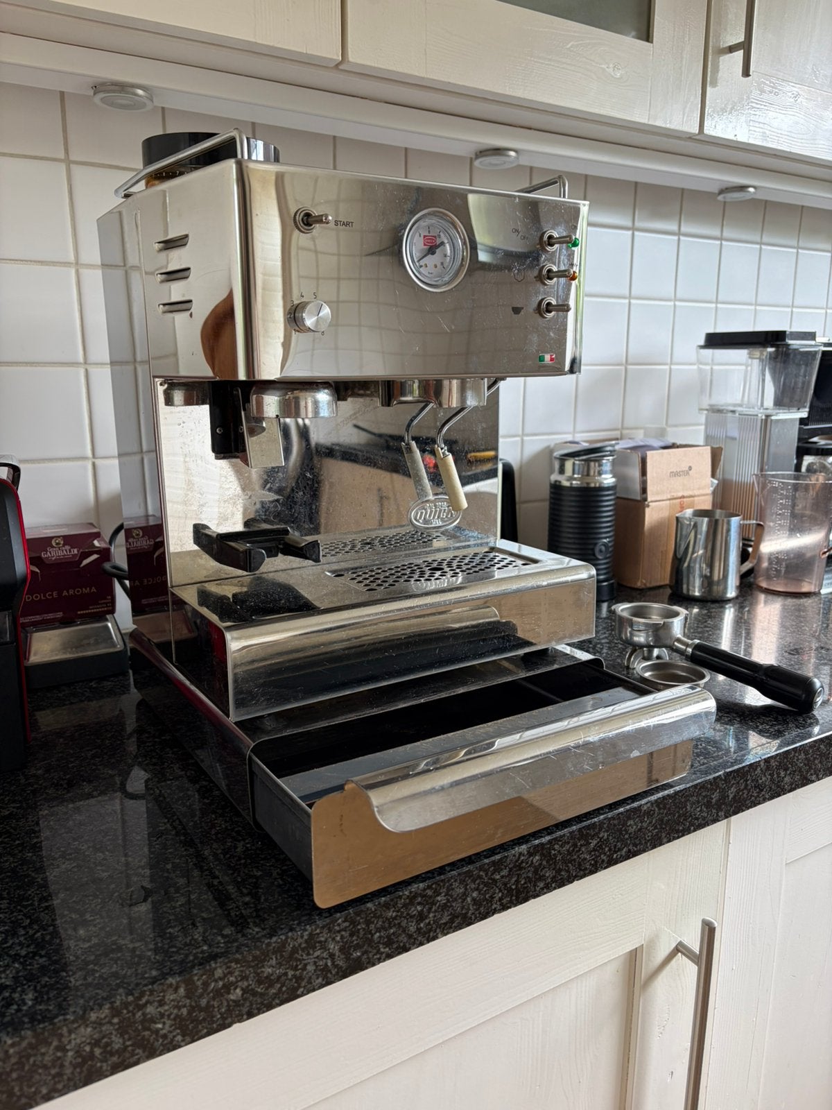 Quickmill 3035 met uitkloplade, Witgoed en Apparatuur, Ophalen, Gebruikt, Espresso apparaat